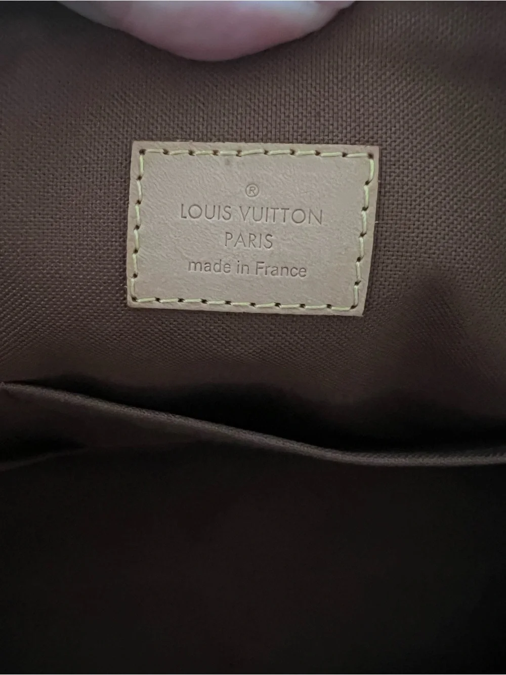Louis Vuitton Monogram Canvas Tote with Natural Leather Trim